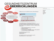 Tablet Screenshot of gesundheitszentrum-oberricklingen.de